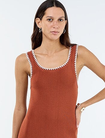 Vestido recto de punto