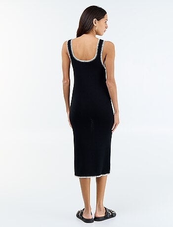 Vestido recto de punto