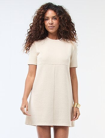 Vestido recto de punto suave