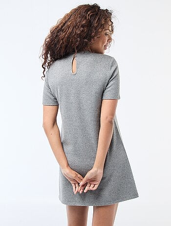 Vestido recto de punto suave