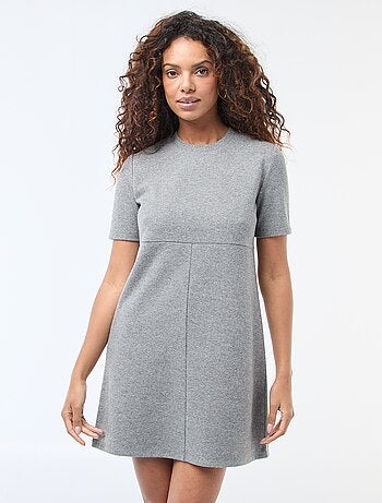 Vestido recto de punto suave