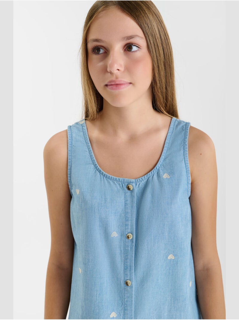 Vestido recto LISSAGI Azul - Kiabi