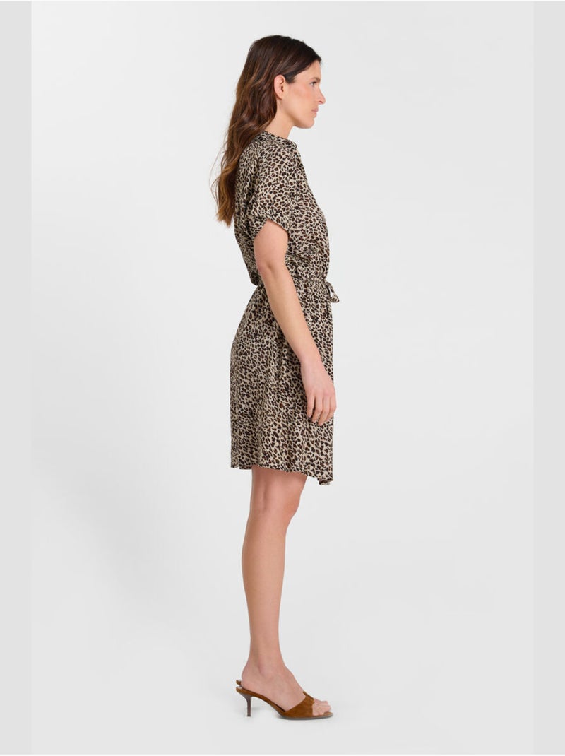 Vestido recto LOPYA Marrón - Kiabi