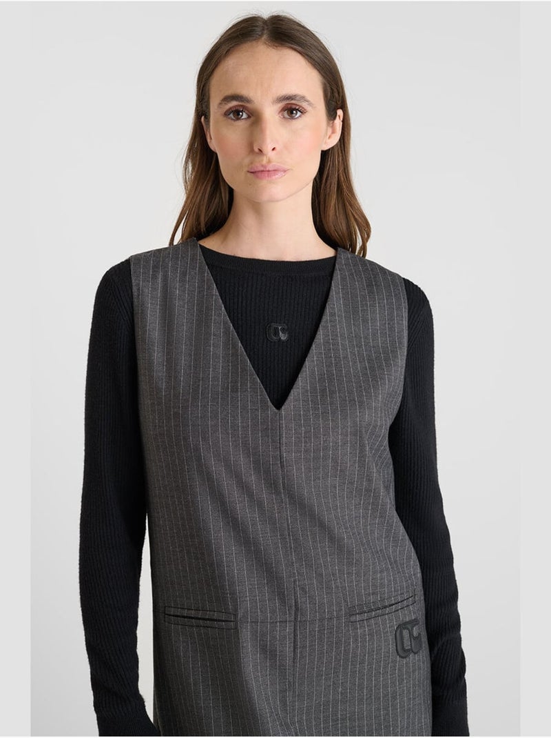 Vestido recto ZIGA Gris - Kiabi