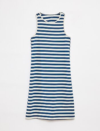 Vestido sin mangas con abertura en la espalda