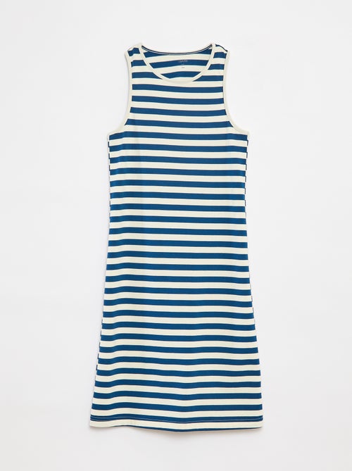 Vestido sin mangas con abertura en la espalda - Kiabi