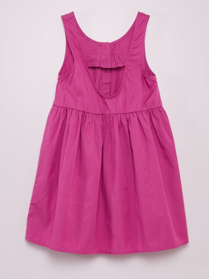 Vestido sin mangas con abertura en la espalda PURPURA - Kiabi