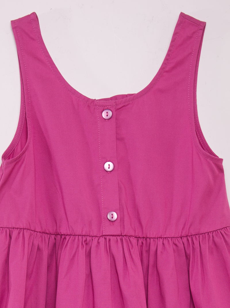 Vestido sin mangas con abertura en la espalda PURPURA - Kiabi