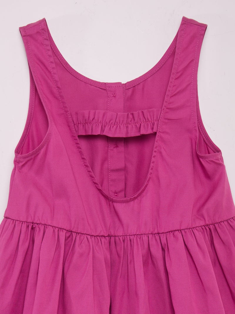Vestido sin mangas con abertura en la espalda PURPURA - Kiabi