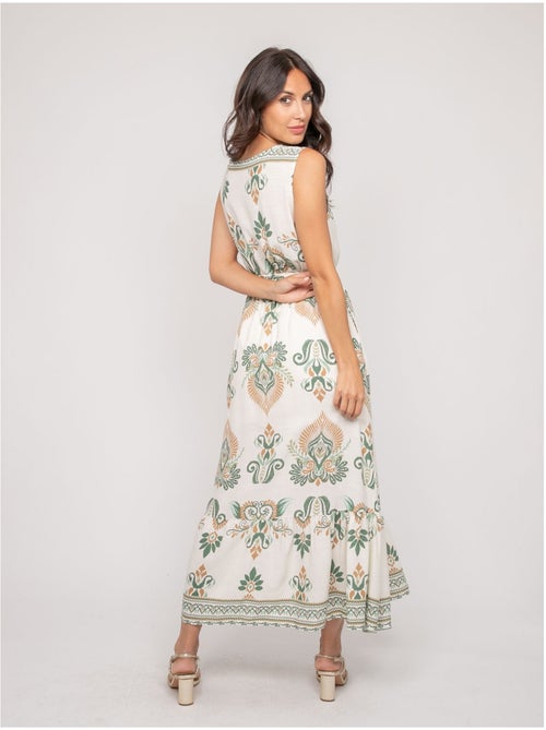 Vestido sin mangas con escote cruzado ILDEMA - Kiabi
