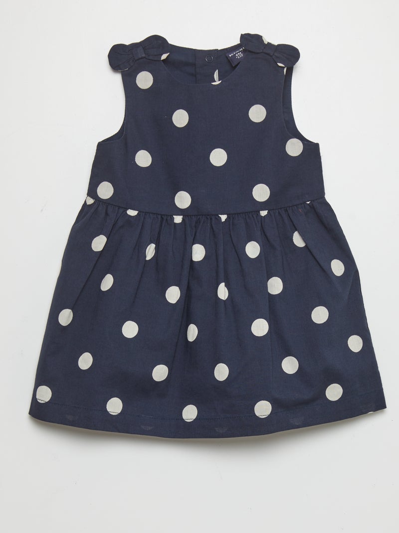 Vestido sin mangas con estampado AZUL - Kiabi