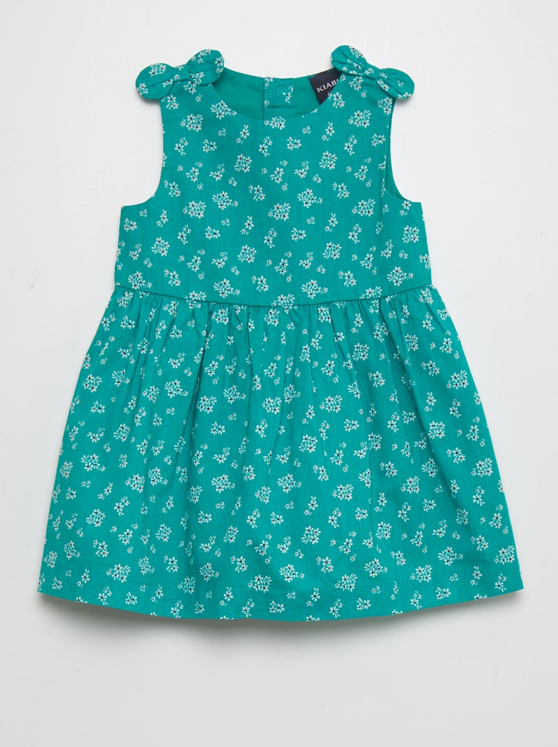 Vestido sin mangas con estampado VERDE - Kiabi