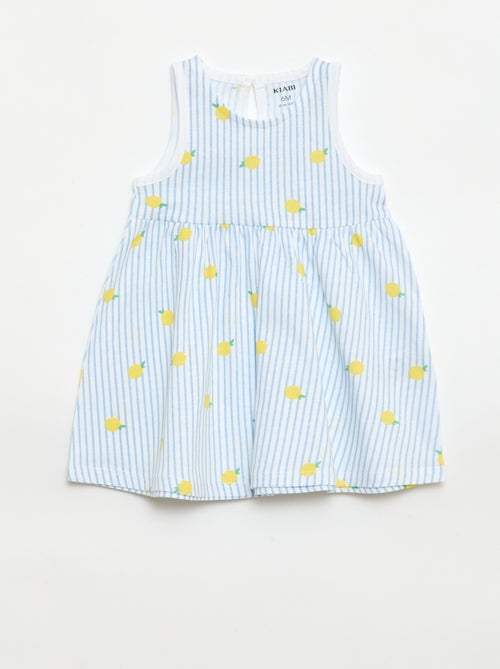 Vestido sin mangas con mensaje - Kiabi