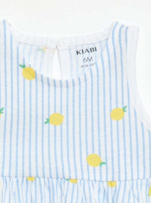 Vestido sin mangas con mensaje - Kiabi