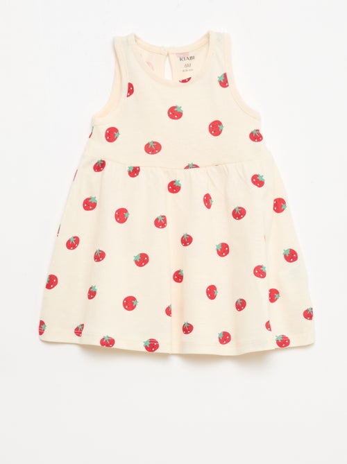 Vestido sin mangas con mensaje - Kiabi