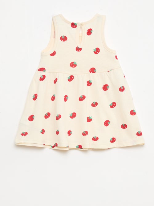 Vestido sin mangas con mensaje - Kiabi