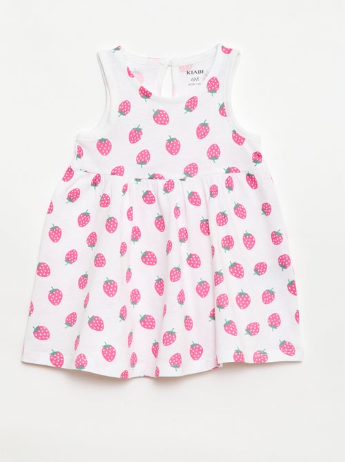 Vestido sin mangas con mensaje - Kiabi