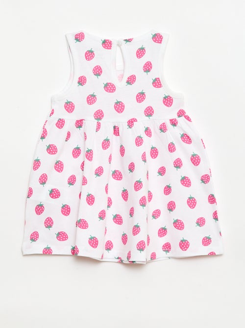 Vestido sin mangas con mensaje - Kiabi