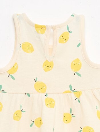 Vestido sin mangas con mensaje