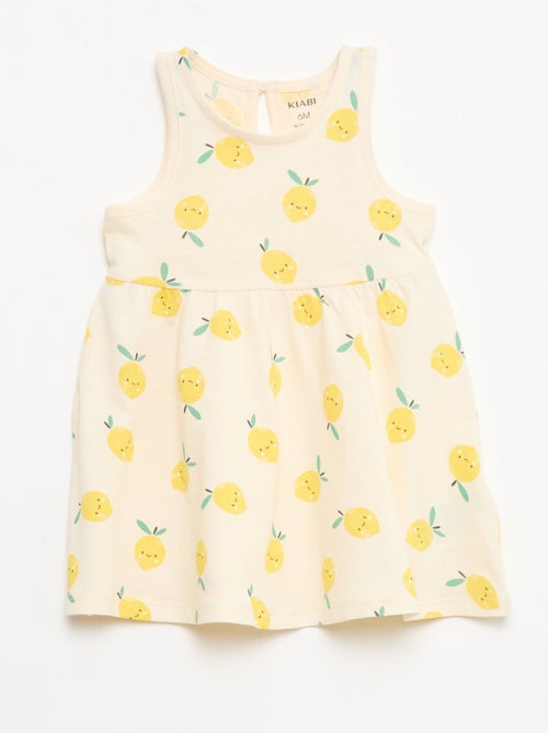 Vestido sin mangas con mensaje - Kiabi