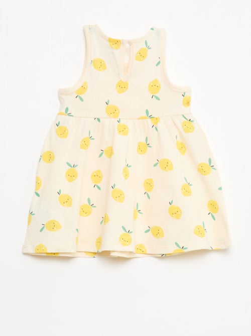 Vestido sin mangas con mensaje - Kiabi