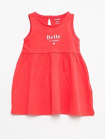 Vestido sin mangas con mensaje