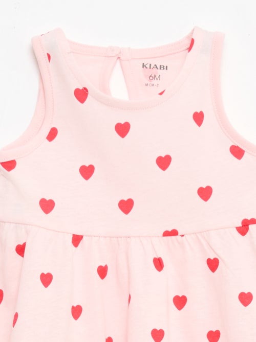 Vestido sin mangas con mensaje - Kiabi