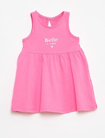 Vestido sin mangas con mensaje