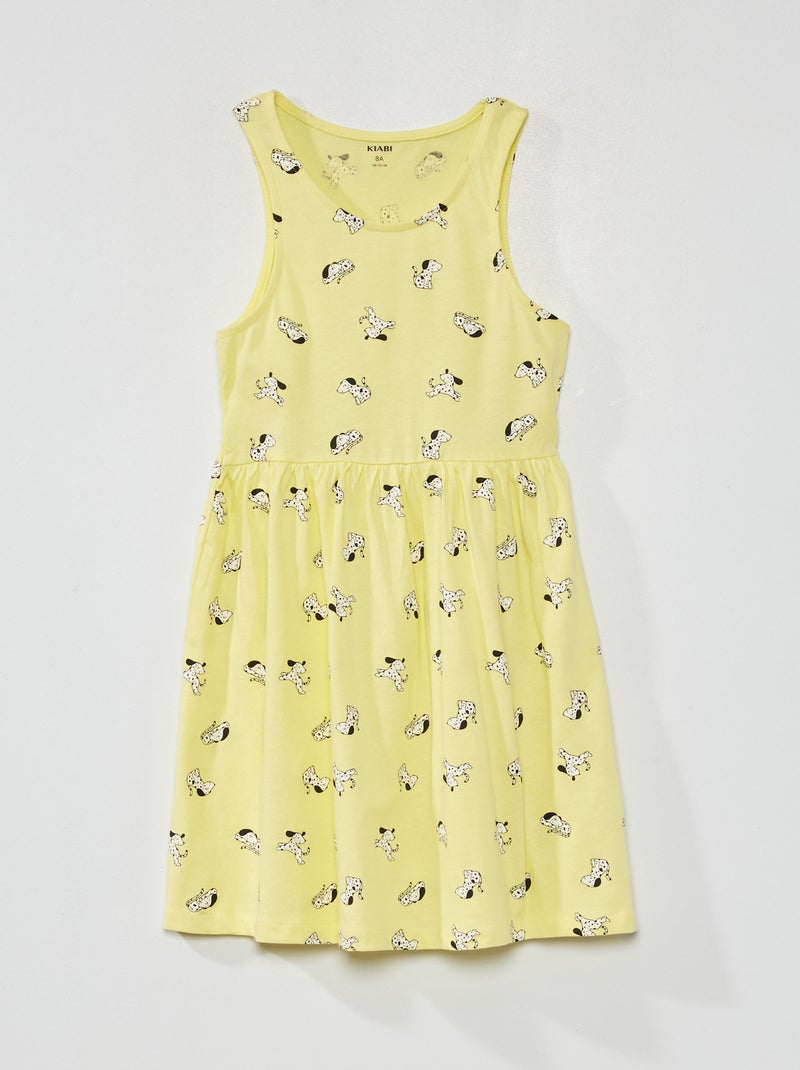Vestido sin mangas con motivos AMARILLO - Kiabi