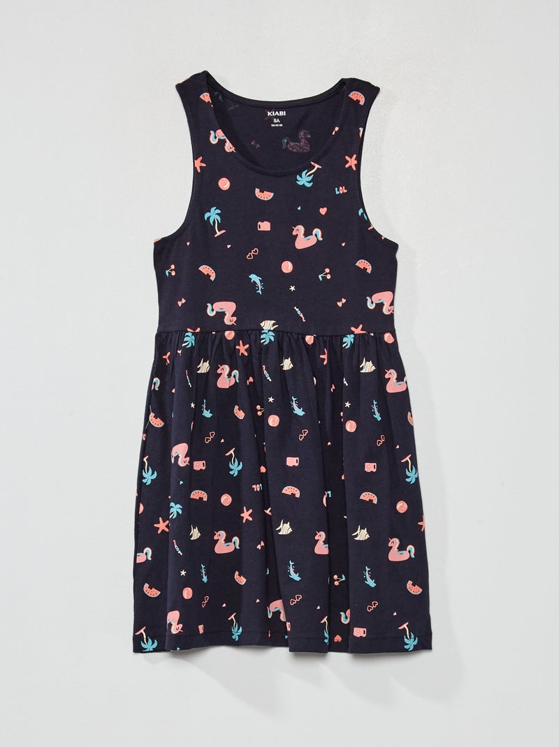 Vestido sin mangas con motivos AZUL - Kiabi