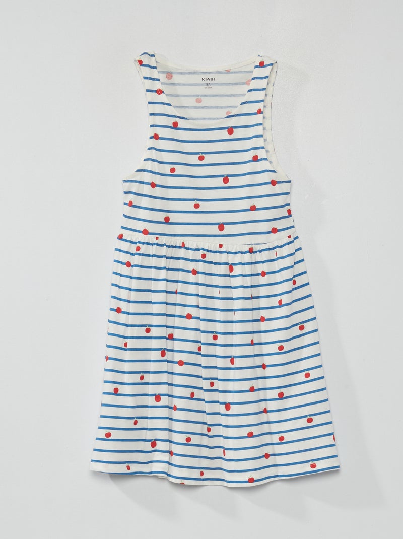 Vestido sin mangas con motivos AZUL - Kiabi