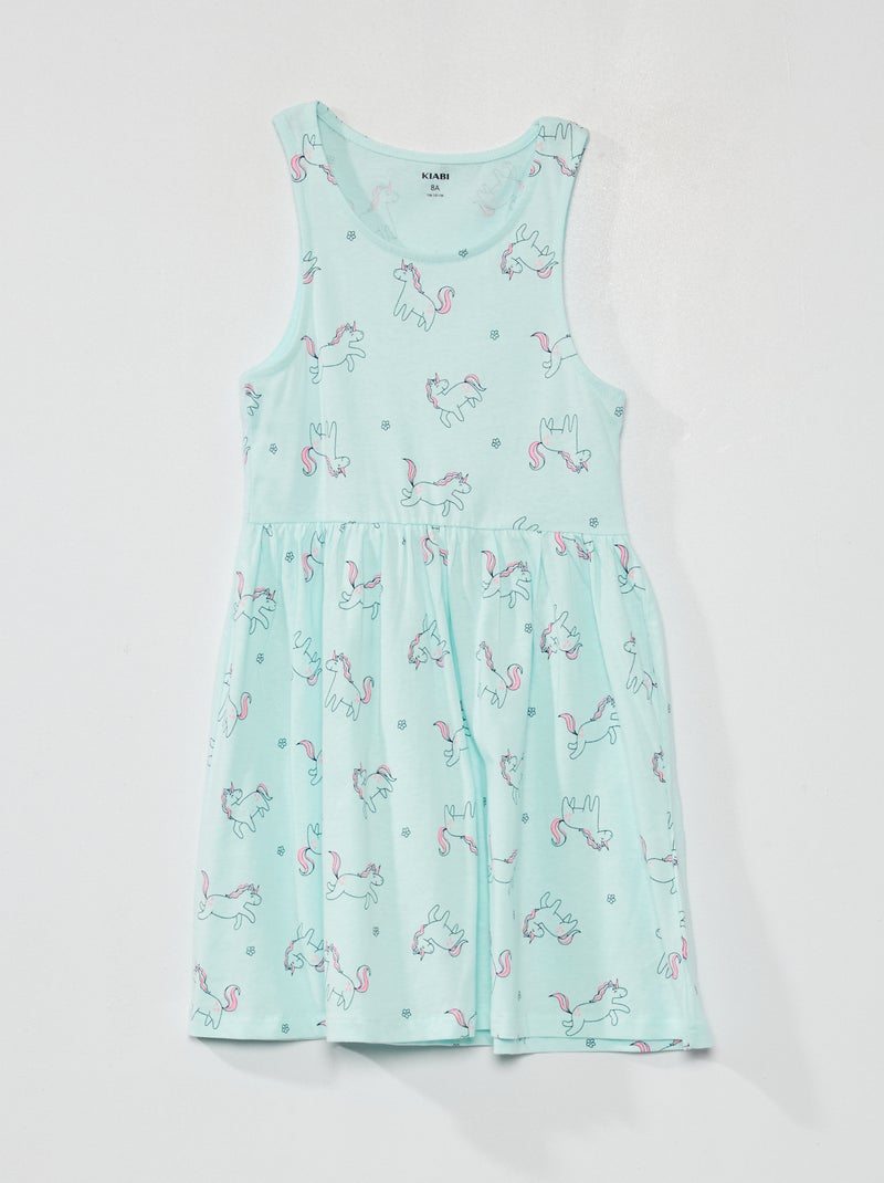 Vestido sin mangas con motivos AZUL - Kiabi