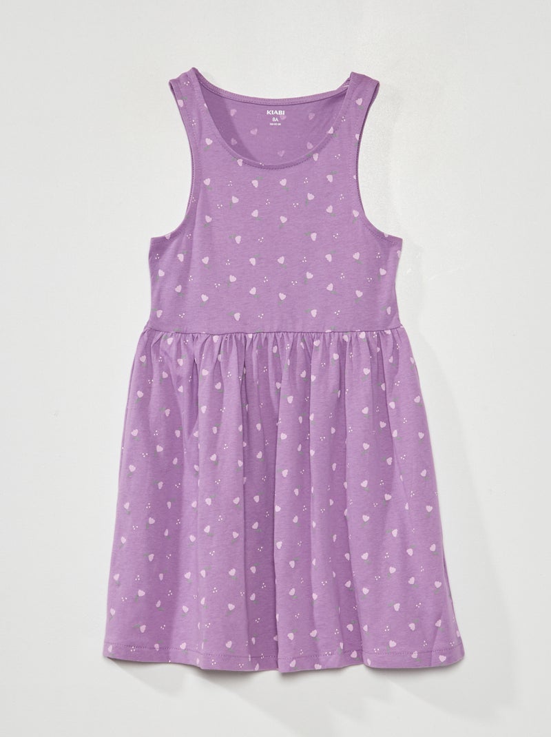 Vestido sin mangas con motivos PURPURA - Kiabi