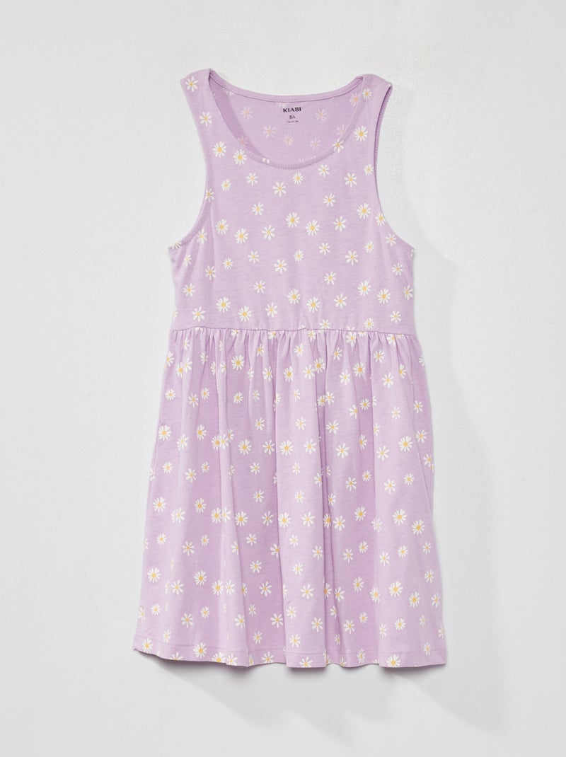 Vestido sin mangas con motivos PURPURA - Kiabi
