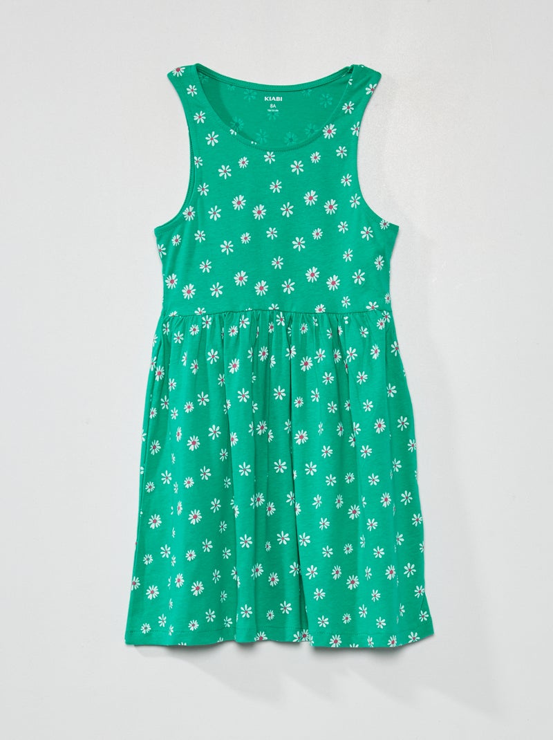 Vestido sin mangas con motivos VERDE - Kiabi