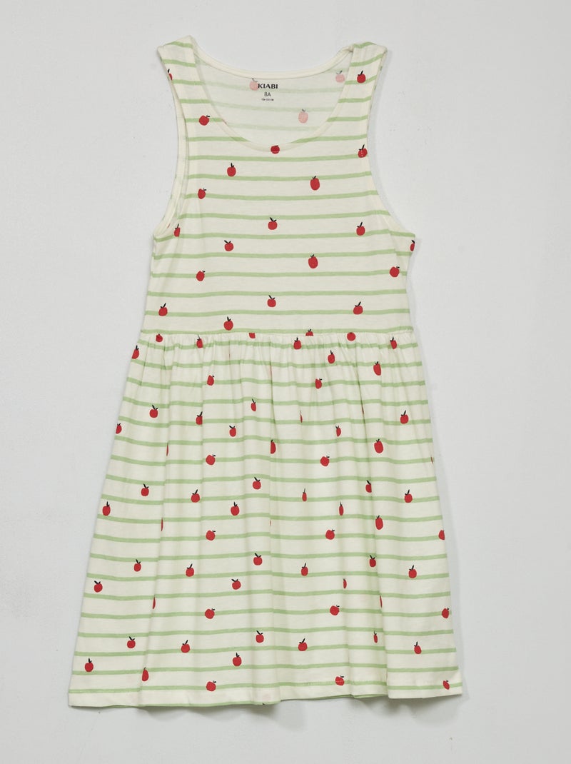 Vestido sin mangas con motivos VERDE - Kiabi