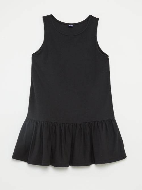Vestido sin mangas con volantes - Kiabi