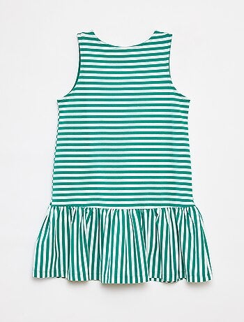 Vestido sin mangas con volantes