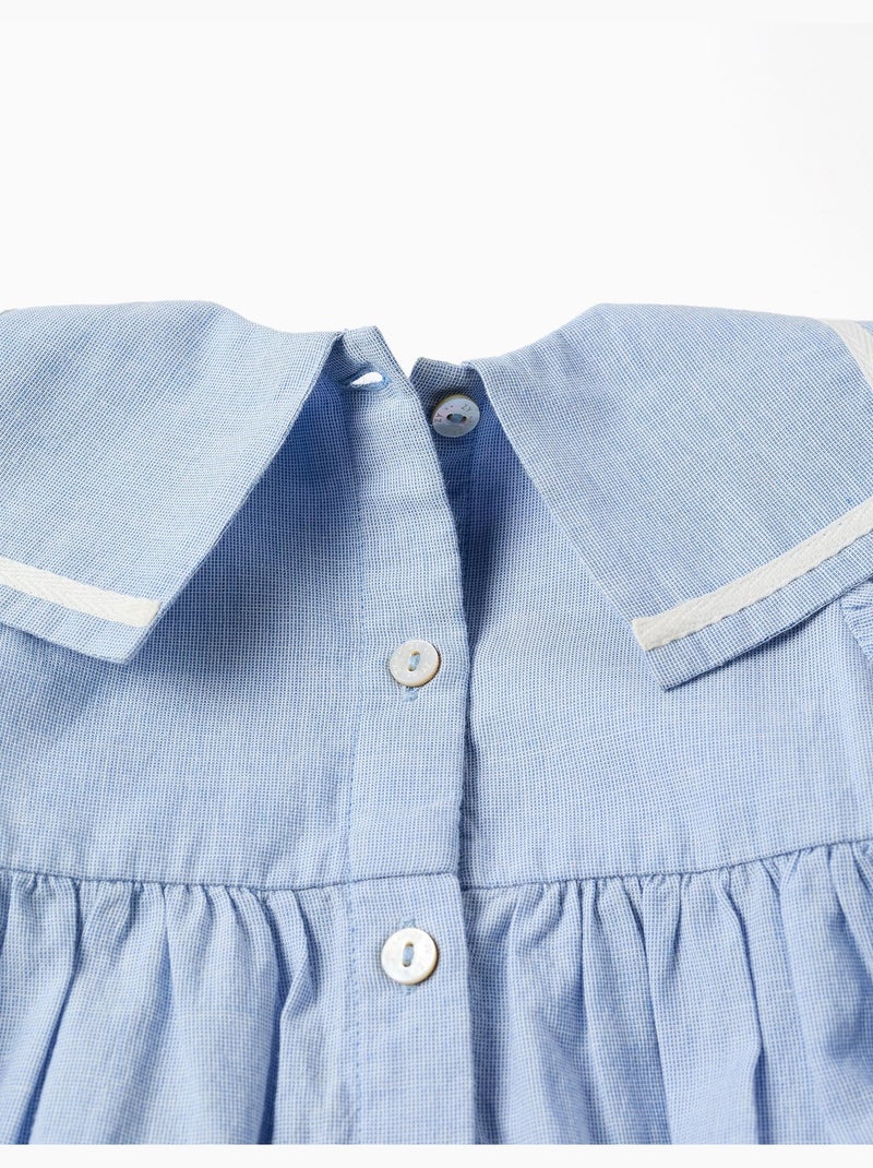 Vestido sin mangas + cubrepañal de algodón Azul claro - Kiabi