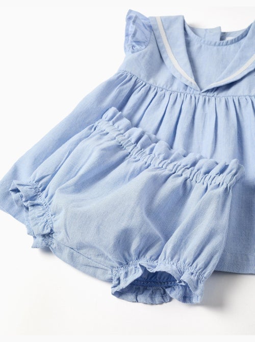 Vestido sin mangas + cubrepañal de algodón - Kiabi