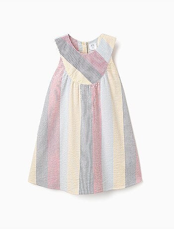 Vestido sin mangas de algodón a rayas You&Me