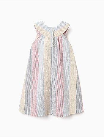 Vestido sin mangas de algodón a rayas You&Me