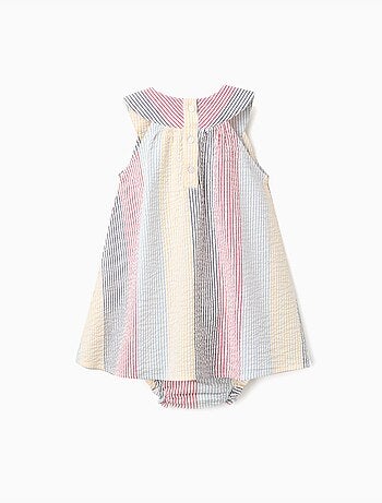 Vestido sin mangas de algodón a rayas You&Me