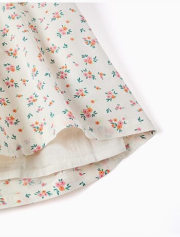 Vestido sin mangas de algodón con estampado floral