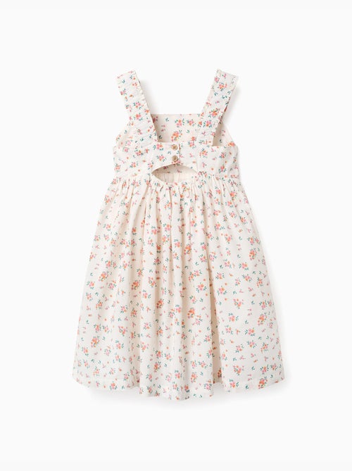 Vestido sin mangas de algodón con estampado floral - Kiabi Vestido sin mangas de algodón con estampado floral - Kiabi