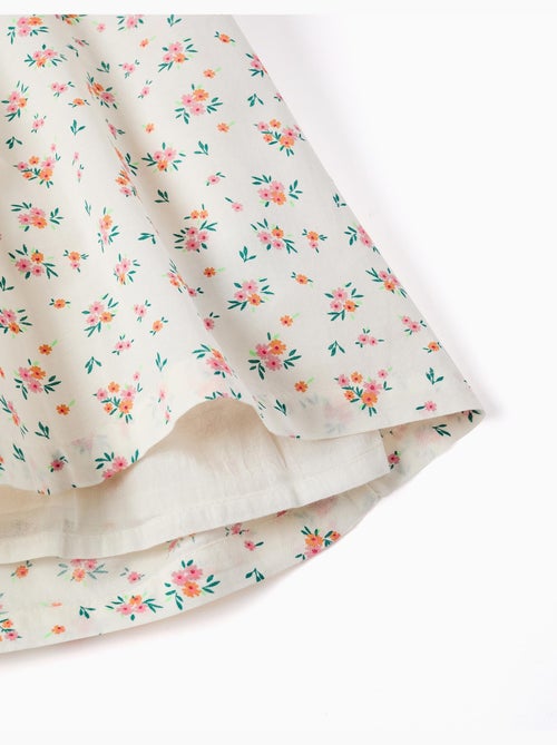 Vestido sin mangas de algodón con estampado floral - Kiabi Vestido sin mangas de algodón con estampado floral - Kiabi