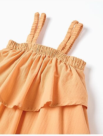 Vestido sin mangas de algodón con forro