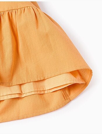 Vestido sin mangas de algodón con forro