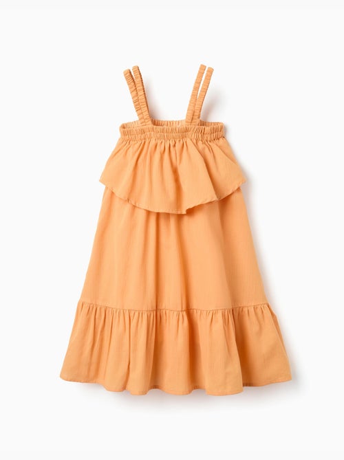 Vestido sin mangas de algodón con forro - Kiabi