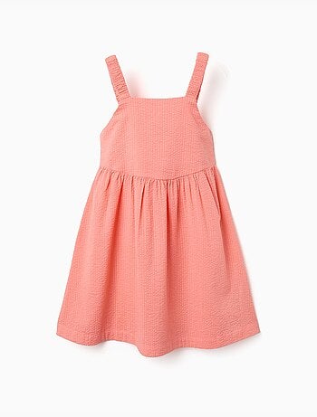 Vestido sin mangas de algodón con tirantes elásticos